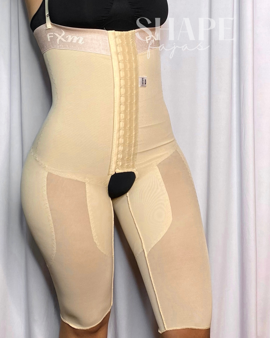 Short talle alto strapless de alta compresión, para glúteos